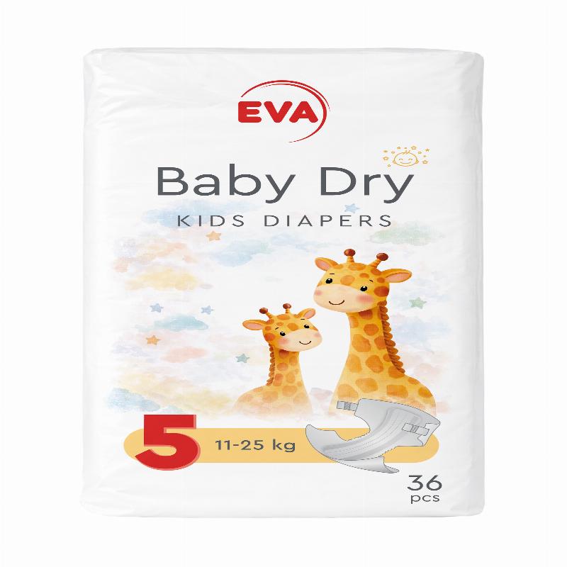 Підгузники для дітей EVA baby dry, розмір 5